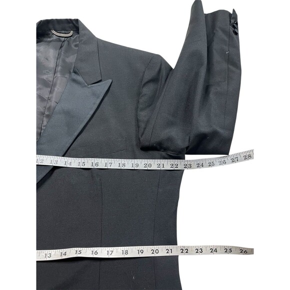 Christian Dior Tuxedo Jacket Vintage Suit Blazer Playboy Smoking Coat Mens 42L - Picture 10 of 12